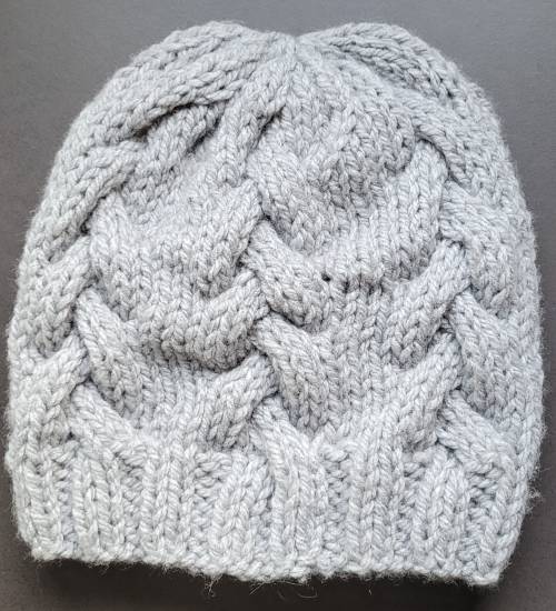 Bonnet gris - tresse Bonnet gris - tresse