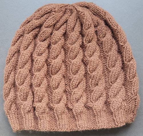 Bonnet marron - petite torsade Bonnet marron - petite torsade