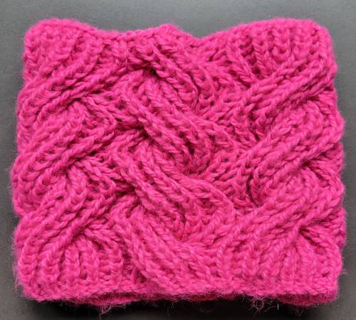 Tour de cou fluffy deep pink - torsade Tour de cou fluffy deep pink - torsade