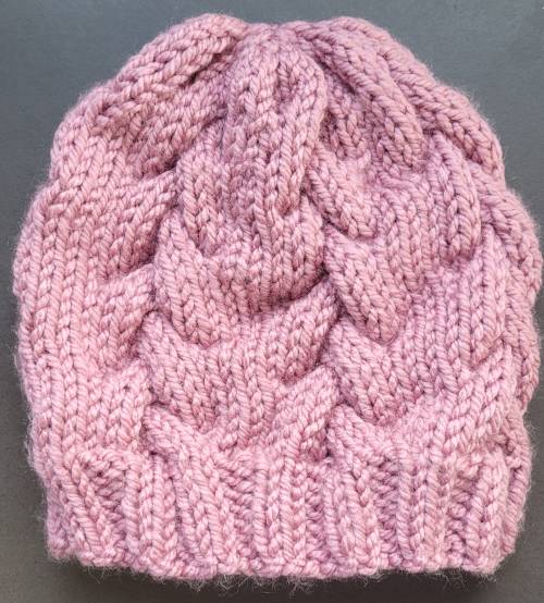 Bonnet lilas - tresse Bonnet lilas - tresse