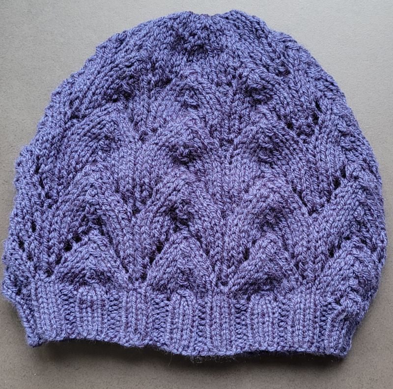 Bonnet indigo - feuille Main