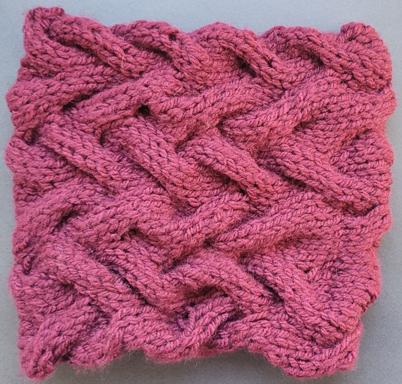 Tour de cou bordeaux Main