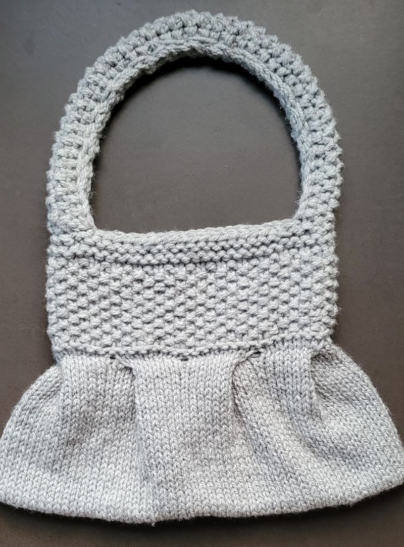 Sac gris - plis Main