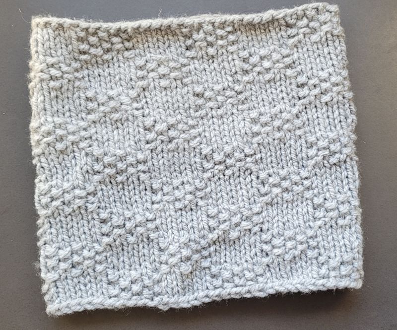 Tour de cou gris - damier Main