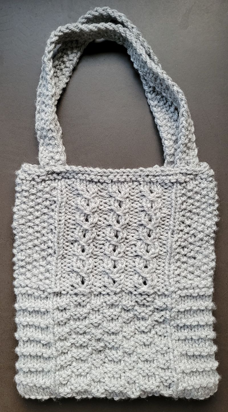 Sac gris - fourre tout Main