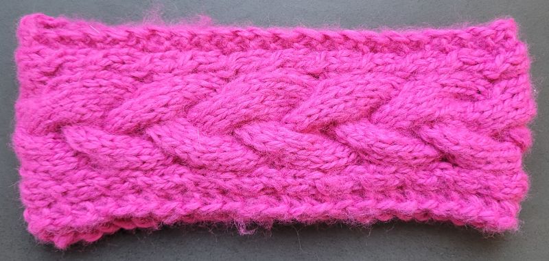 Bandeau fluffy deep pink Main