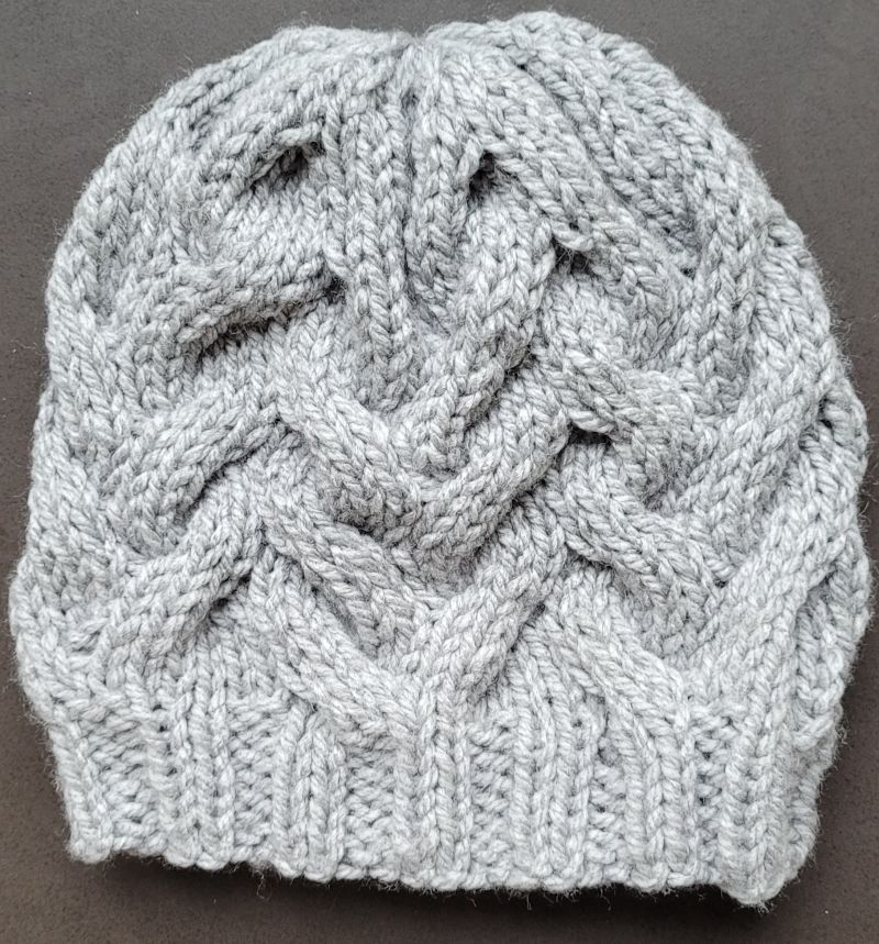Bonnet gris Main