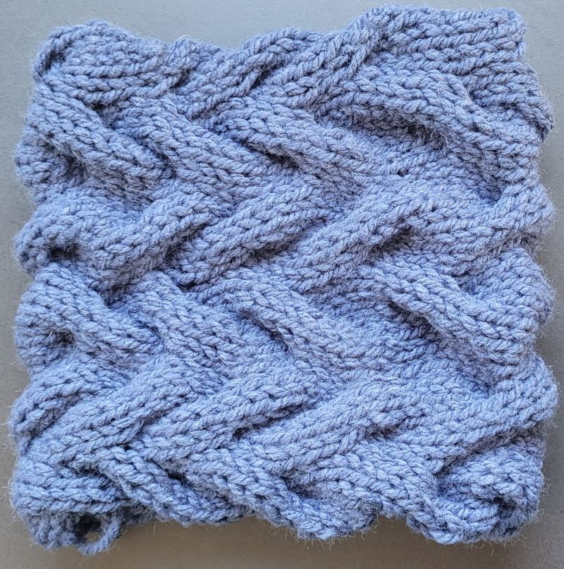 Tour de cou bleu jean Main