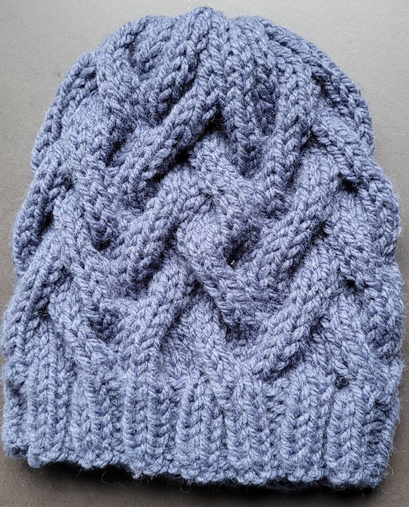 Bonnet bleu jean Main