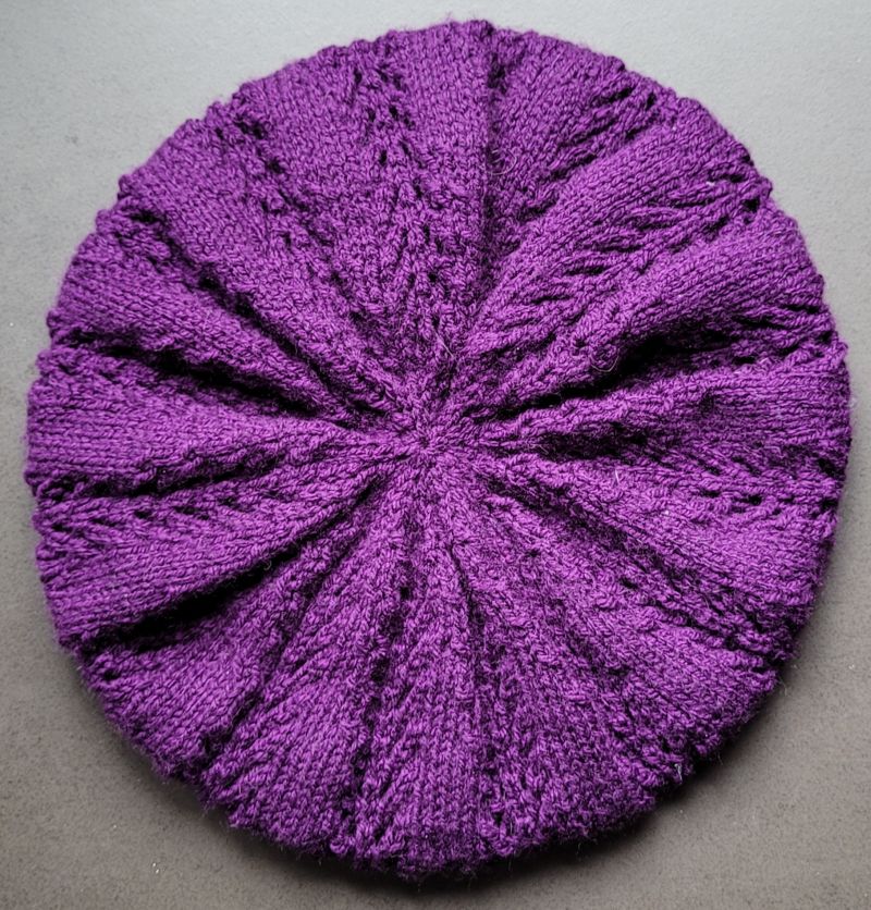 Bonnet aubergine - épi Main