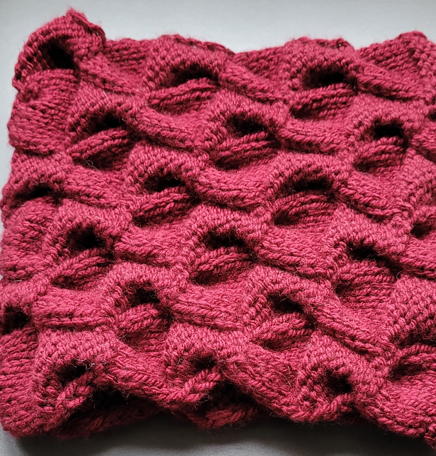 Tour de cou bordeaux - triangle