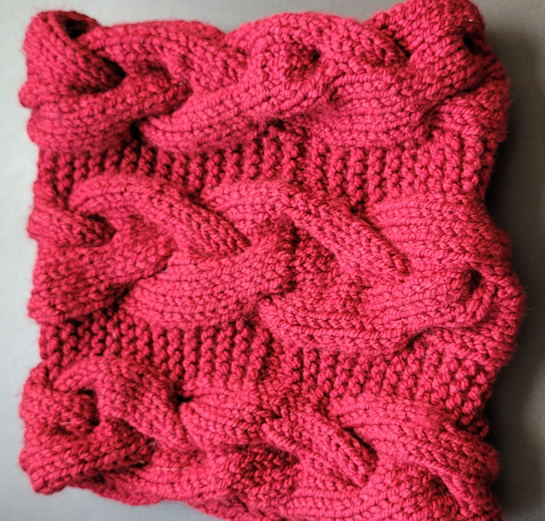 Tour de cou dark red - torsade