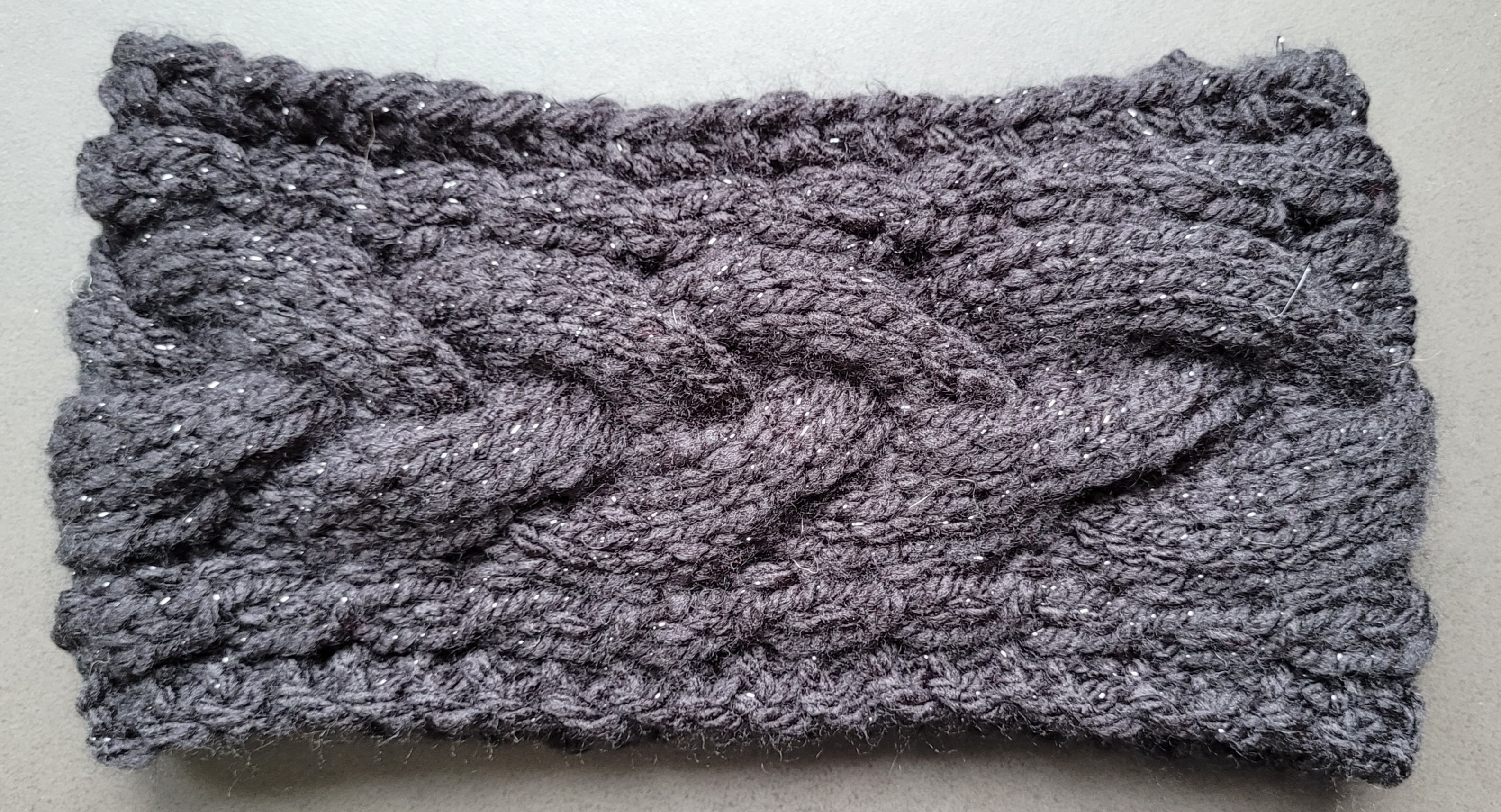 Bandeau noir brillant 