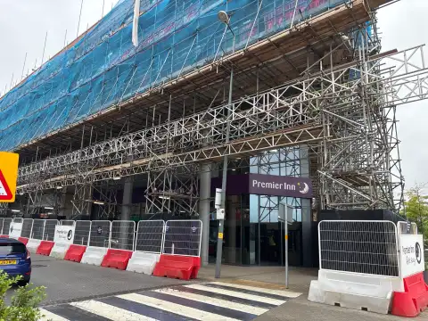 At the time of the researchers visit there was some construction going on around the hotel. June 2026.
