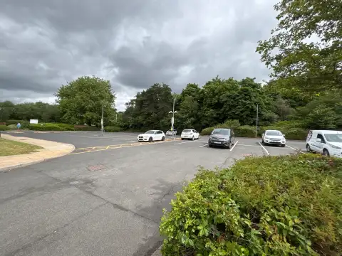 This is one of two car parks adjacent to the hotel, there are plenty of spaces