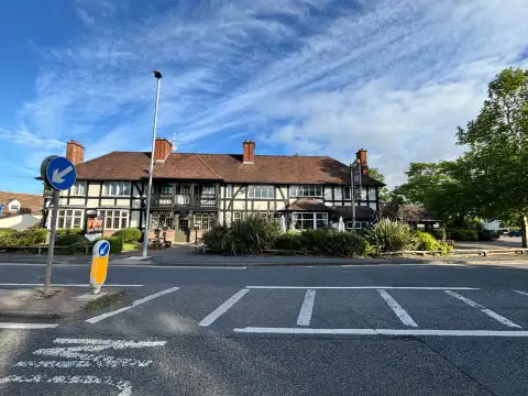 The Crown frontage as seen from the A38
