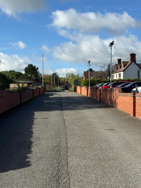 Driveway to entrance