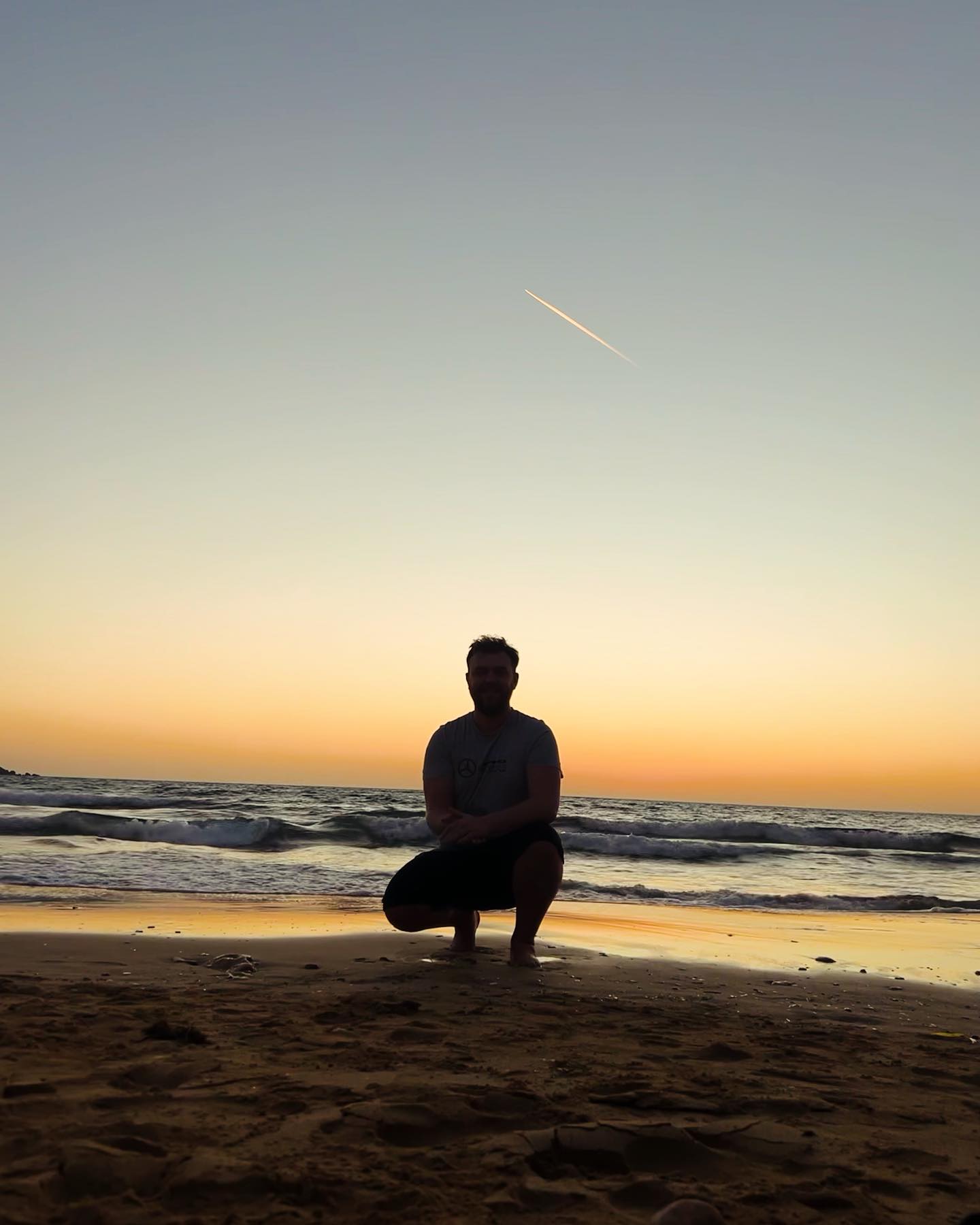 Matt at sunset beach