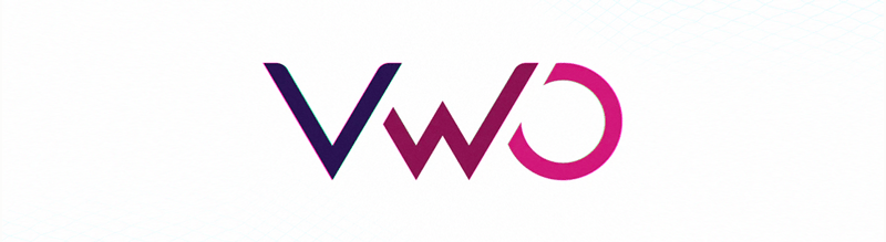 a banner text with "vwo" on it