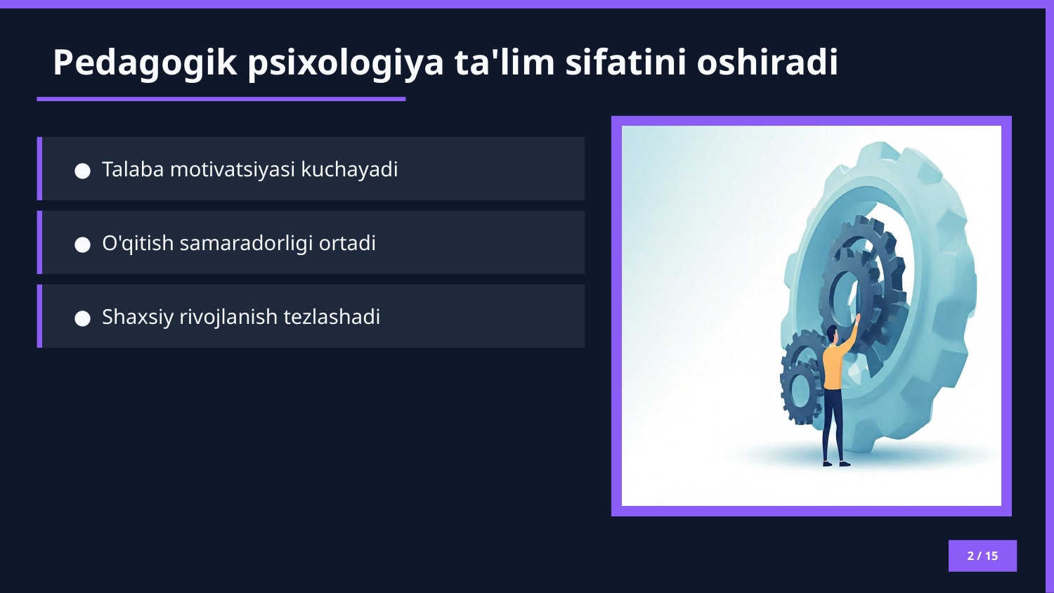 Pedagogik psixologiya metodlari — Slayd 2