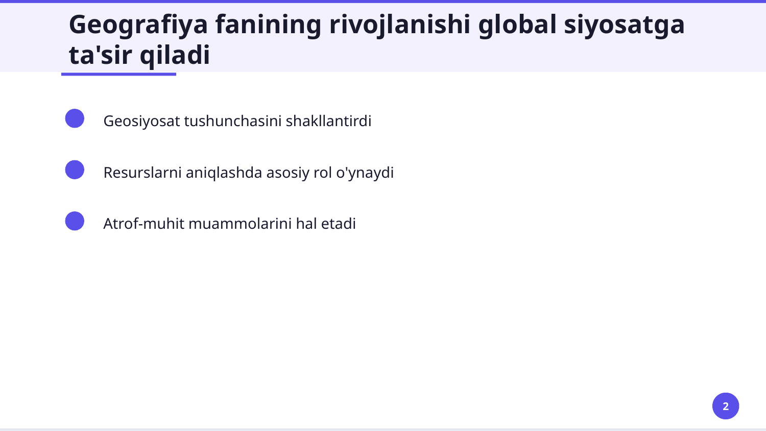 XIX - XXI asrlarda AQSH va Rossiyada geografiya fanining rivojlanishi — Slayd 2