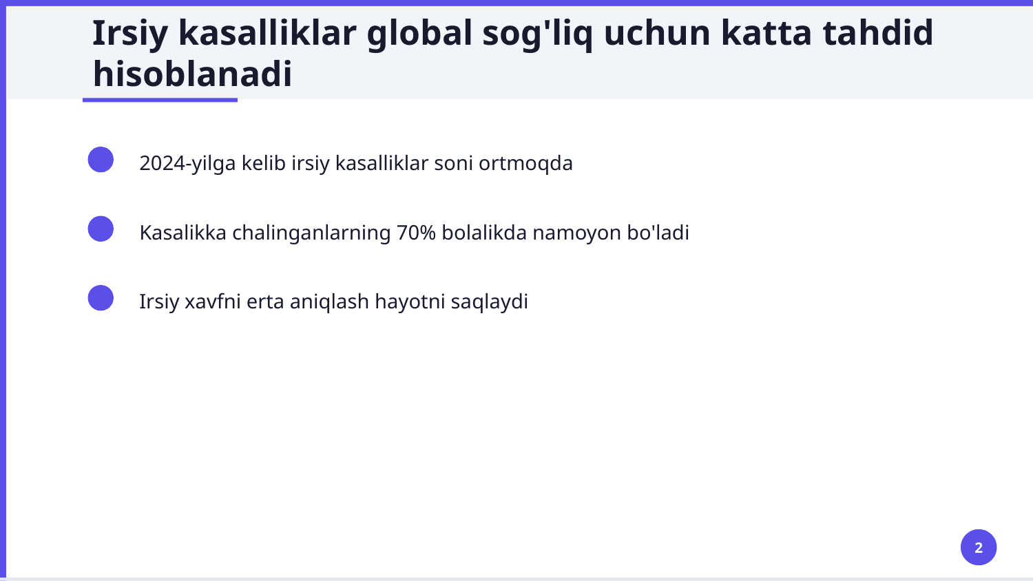 Odam genetikasi va Tibbiy genetika. Tibbiy genetik maslahatlar( TGM), maqsadi, vazifalari, shakllari.Tibbiy genetik maslahatlar( TGM), o’tkazish prinsiplari , bosqichlari. — Slayd 2