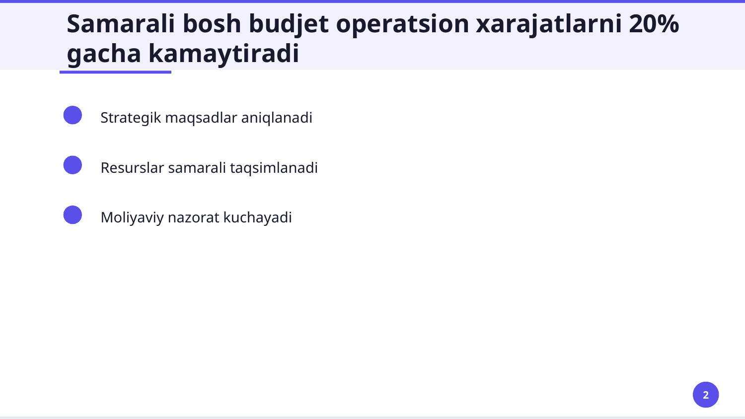 Bosh budjet, uning tarkibi va tuzish tartibi — Slayd 2