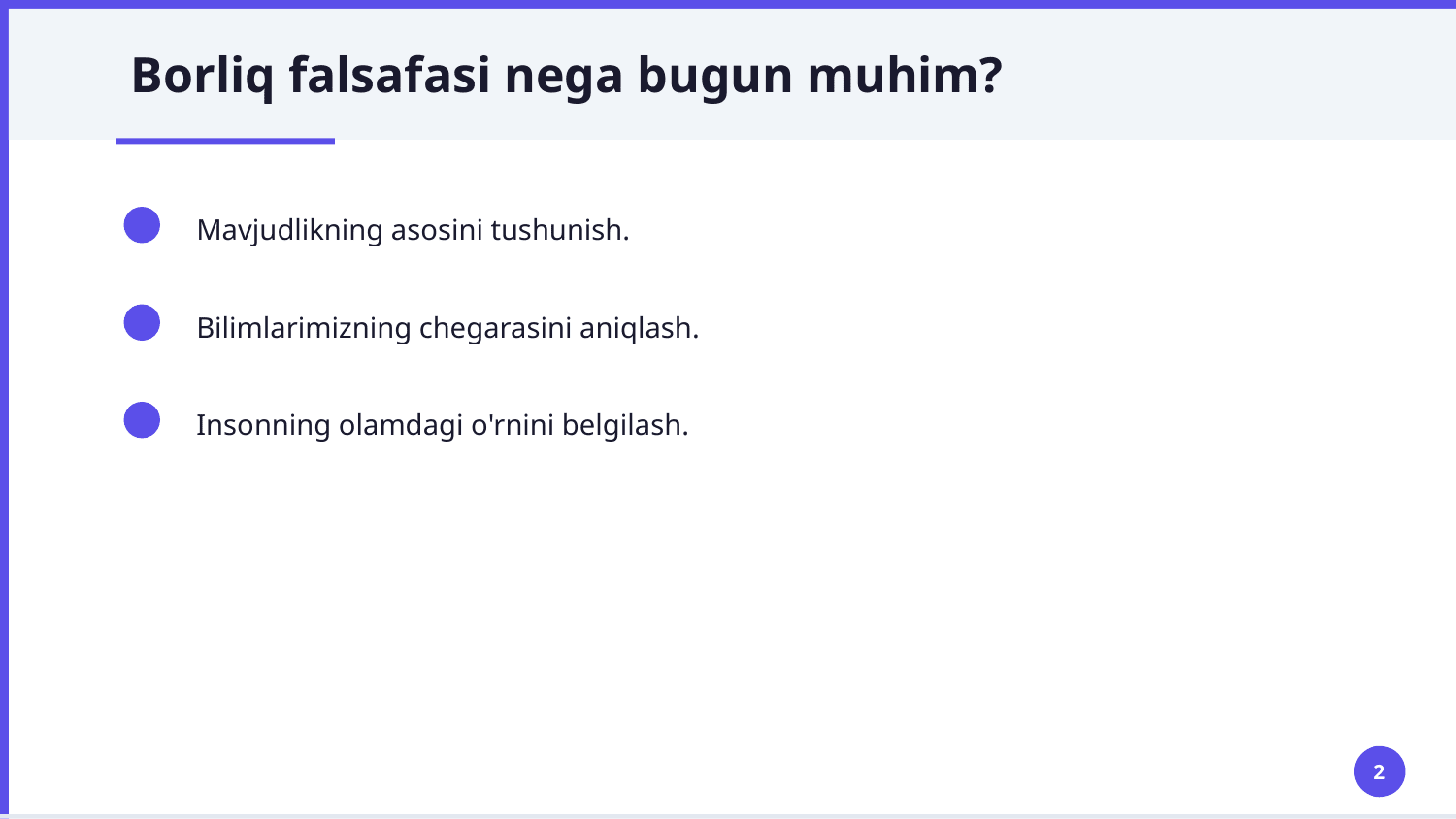 Borliq falsafasi — Slayd 2
