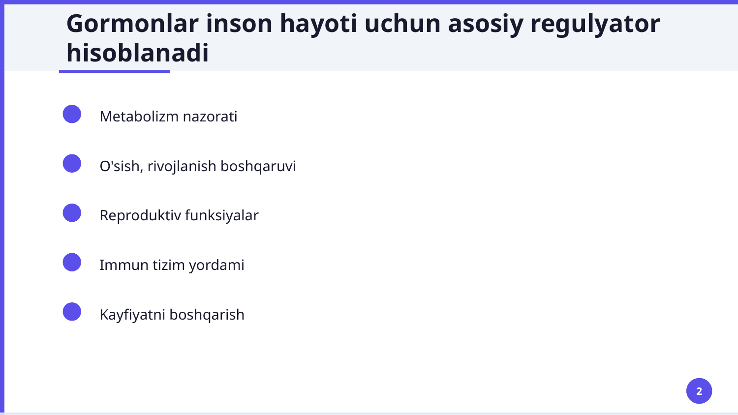 Tashqi va ichki sekretsiya bezlari — Slayd 2