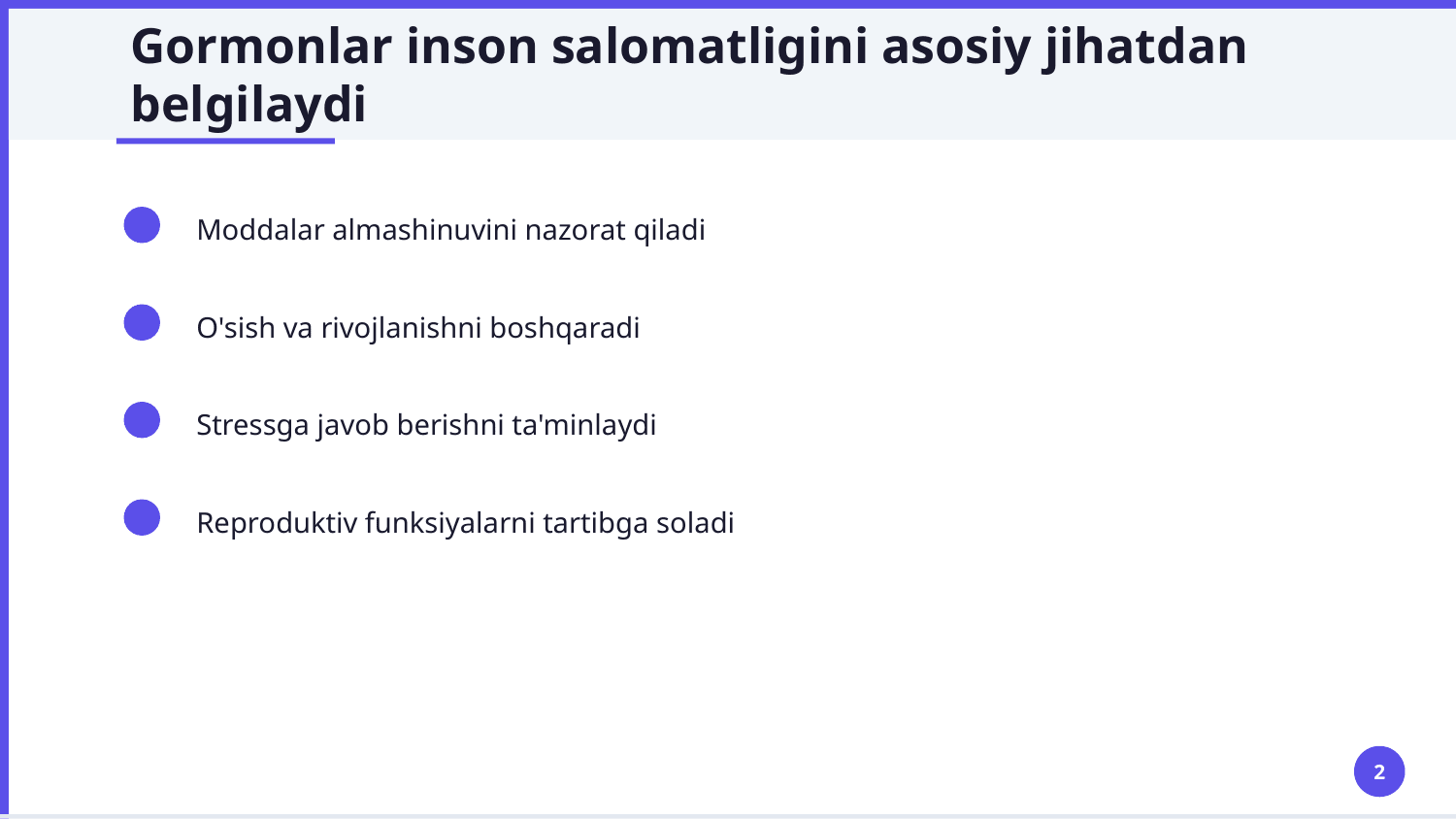 Tashqi va ichki sekretsiya bezlari — Slayd 2