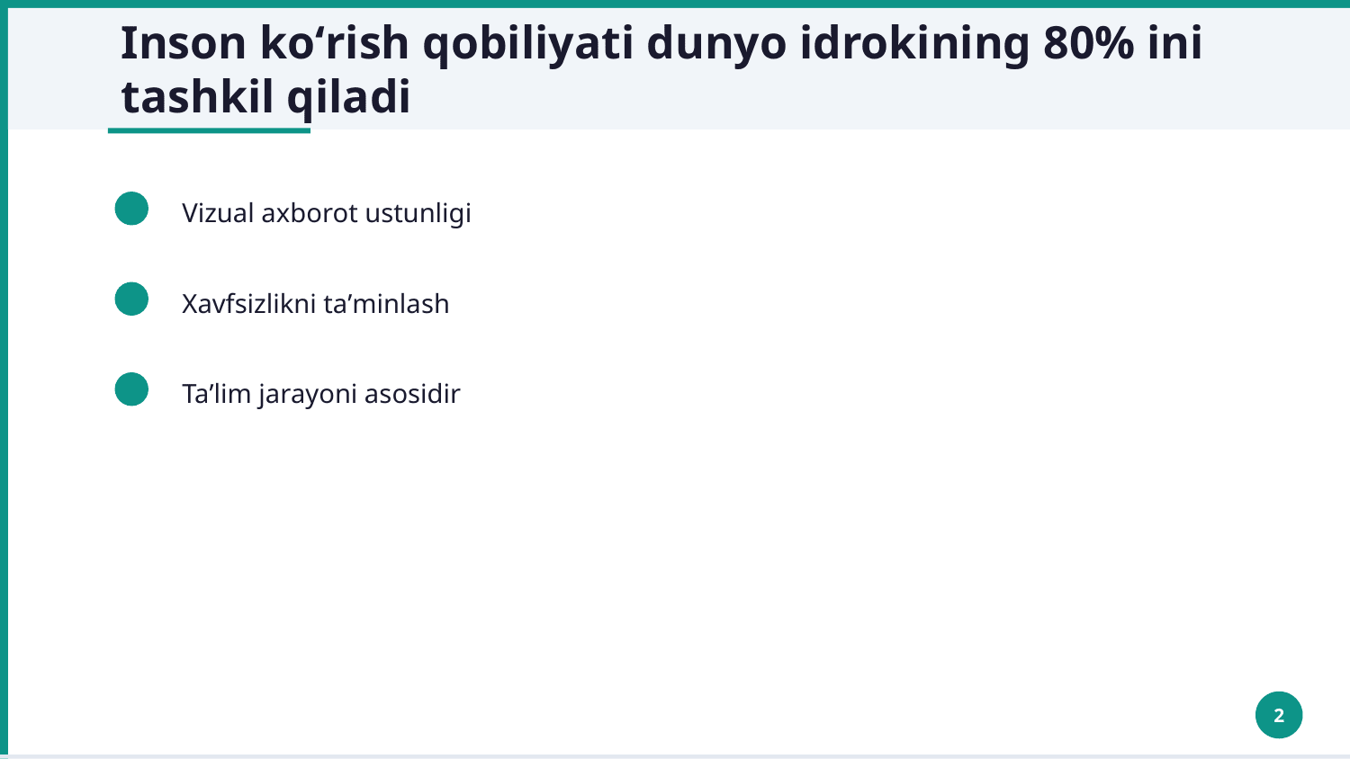 Analizatorlar : koʻrish organlarining tuzilishi — Slayd 2
