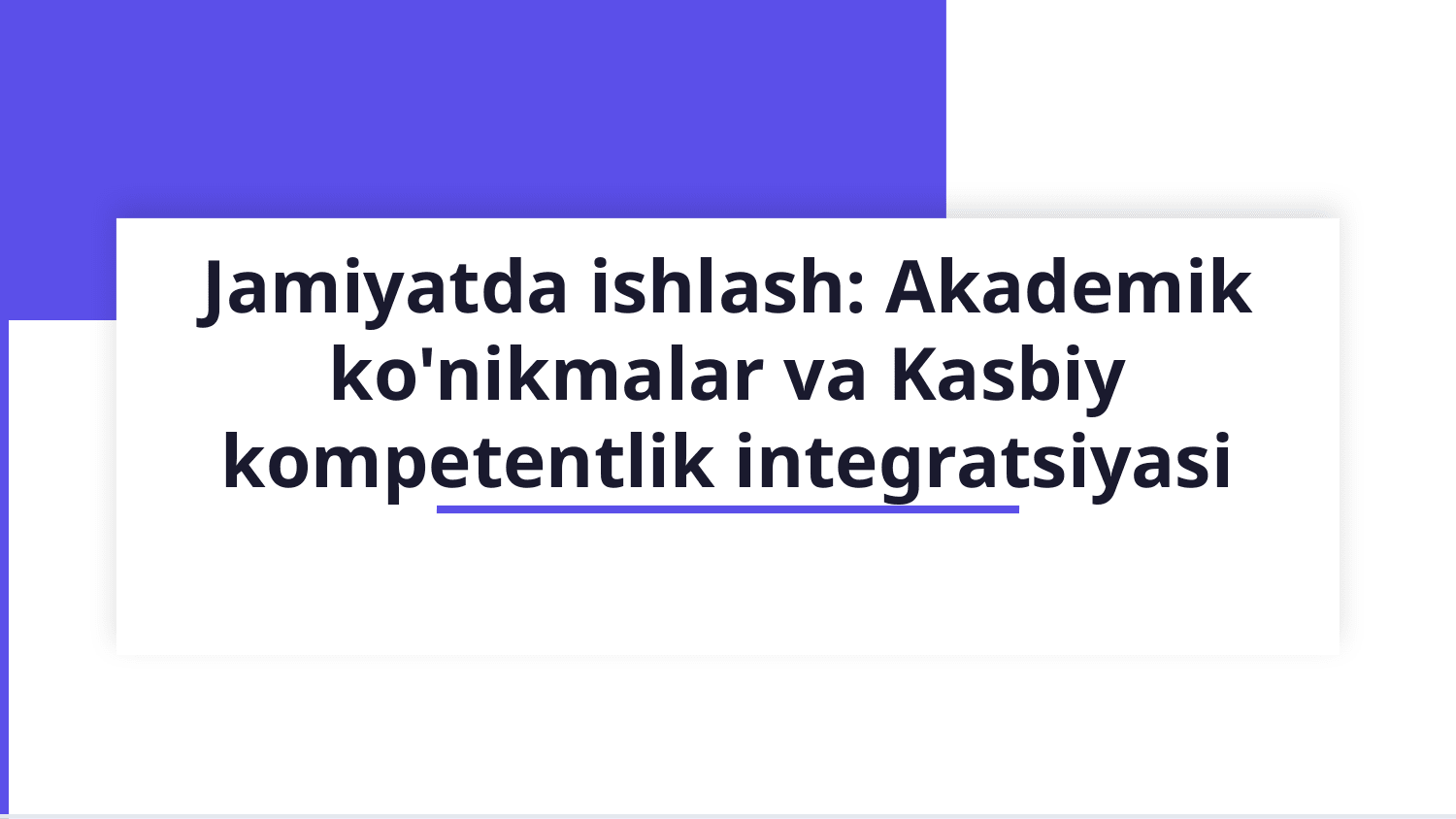 Mavzu: Jamoda ishlash. — Slayd 1