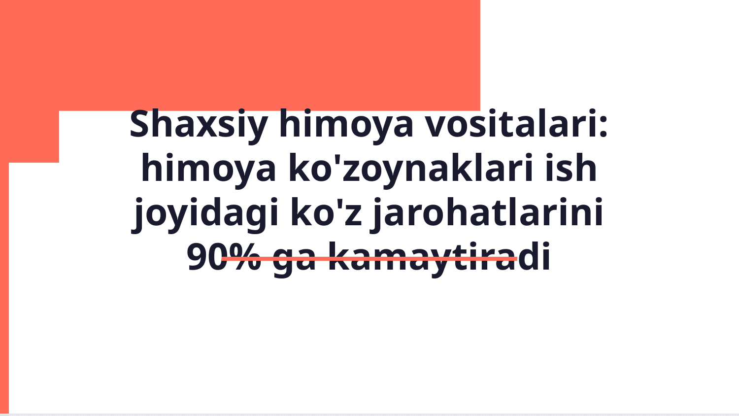 Shaxsiy himoya vositalari.himoya ko'zaynaklari — Slayd 1