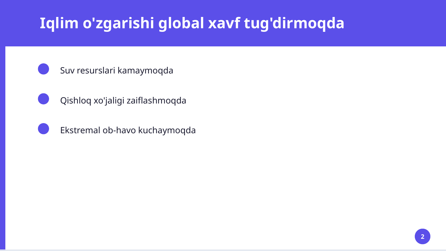 Ob havo elementlari,yoģinlar tempratura shamolar va ularning tabiy ozgarishlarini aniqlash — Slayd 2