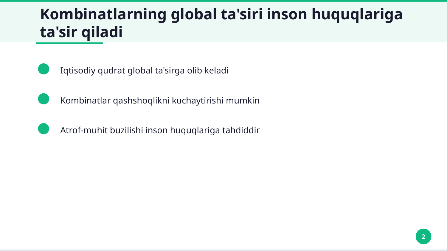 Xalqaro Kombinatlarning xatti harakatlari — Slayd 2