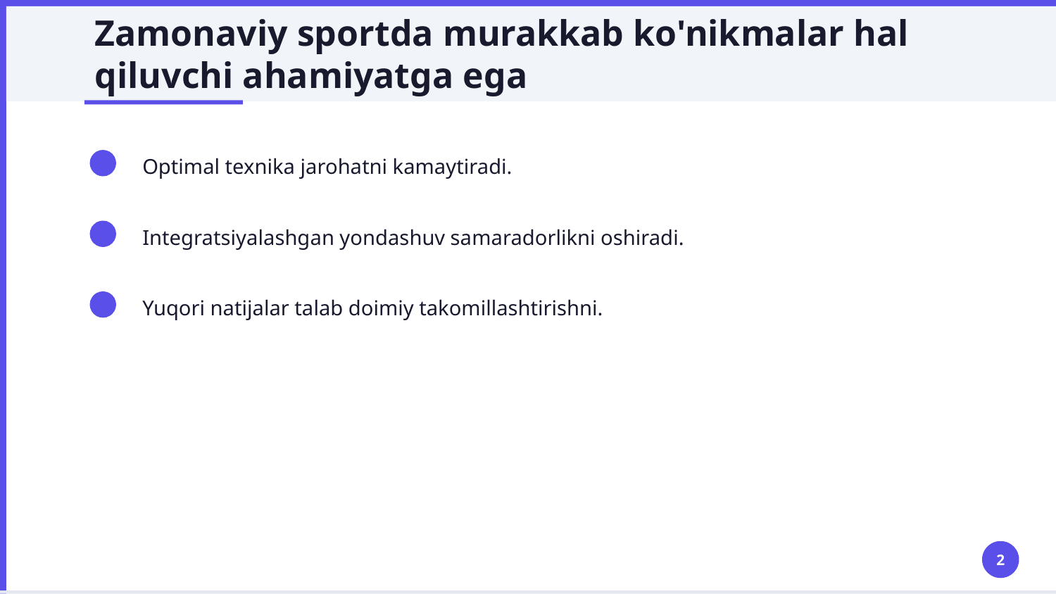 Tirmashib chiqish, muvozanat saqlash, uloqtirish, oddiy sakrashlar, erkin mashqlar, akrobatika mashqlarini o‘rgatishni takomillashtirish — Slayd 2