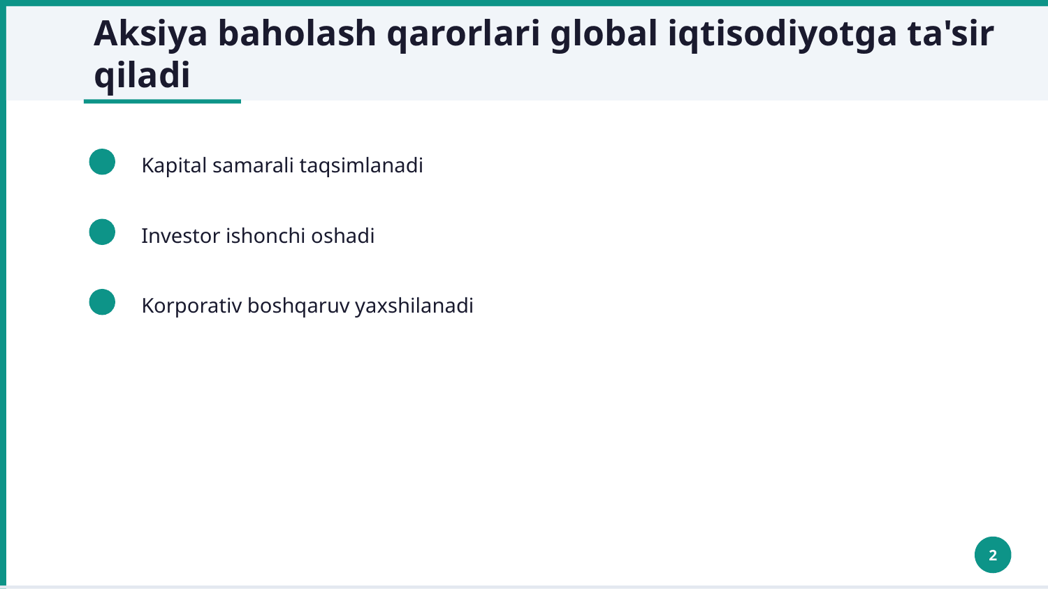 Aksiyaning baholanishi va xususiyatlari — Slayd 2