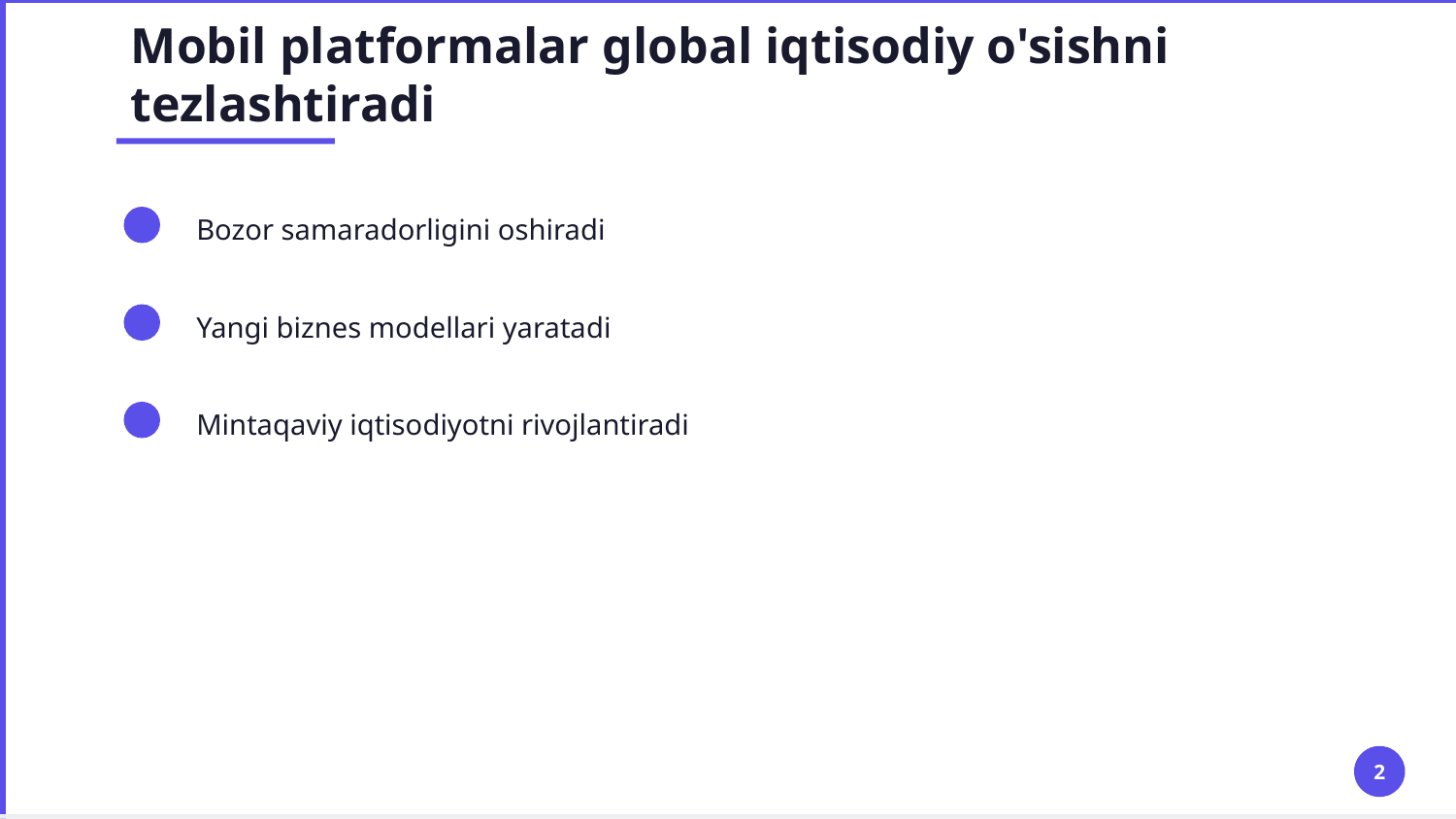 Axborot tizimlarida mobil platforma texnalogiyasi — Slayd 2