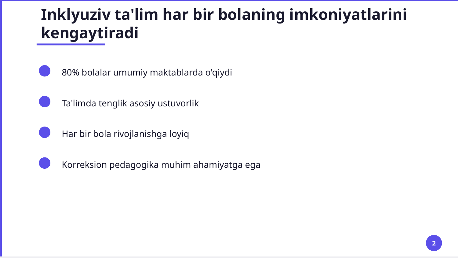 eshitishda nuqsoni bo'lgan bolalar, o'quvchilar o'quv faoliyatini tashkil qilishning alohida shakllari — Slayd 2