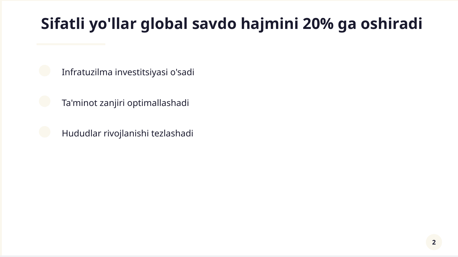 Sanoat yo’llari va elementlari — Slayd 2