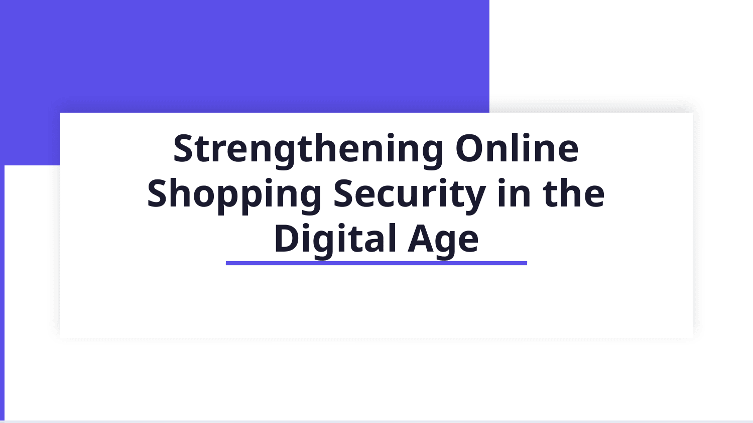 Online Shopping Security — Slayd 1