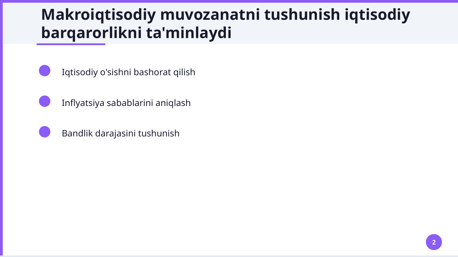 Yalpi talab va yalpi taklif — Slayd 2