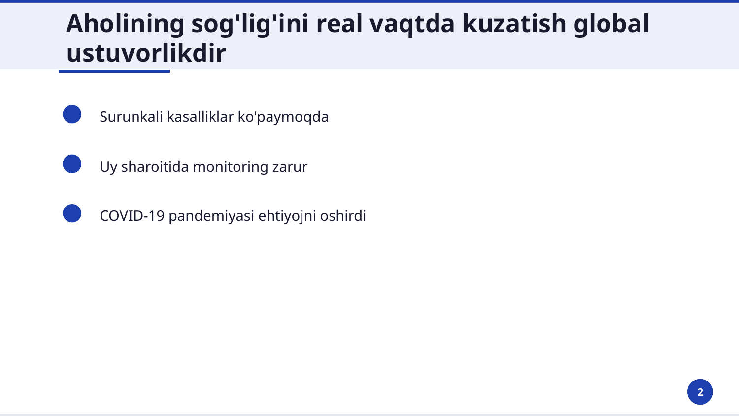 MAX30102 yordamida yurak urish tezligi va SpO2 ni o‘lchash qurilmasini yaratish (Arduino + OLED + Buzzer) — Slayd 2