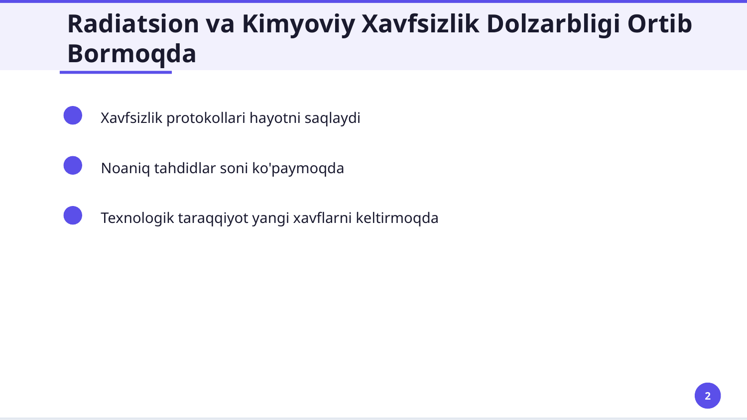radiatsion va kimyoviy asboblarni tasniflash va tavsiflash — Slayd 2