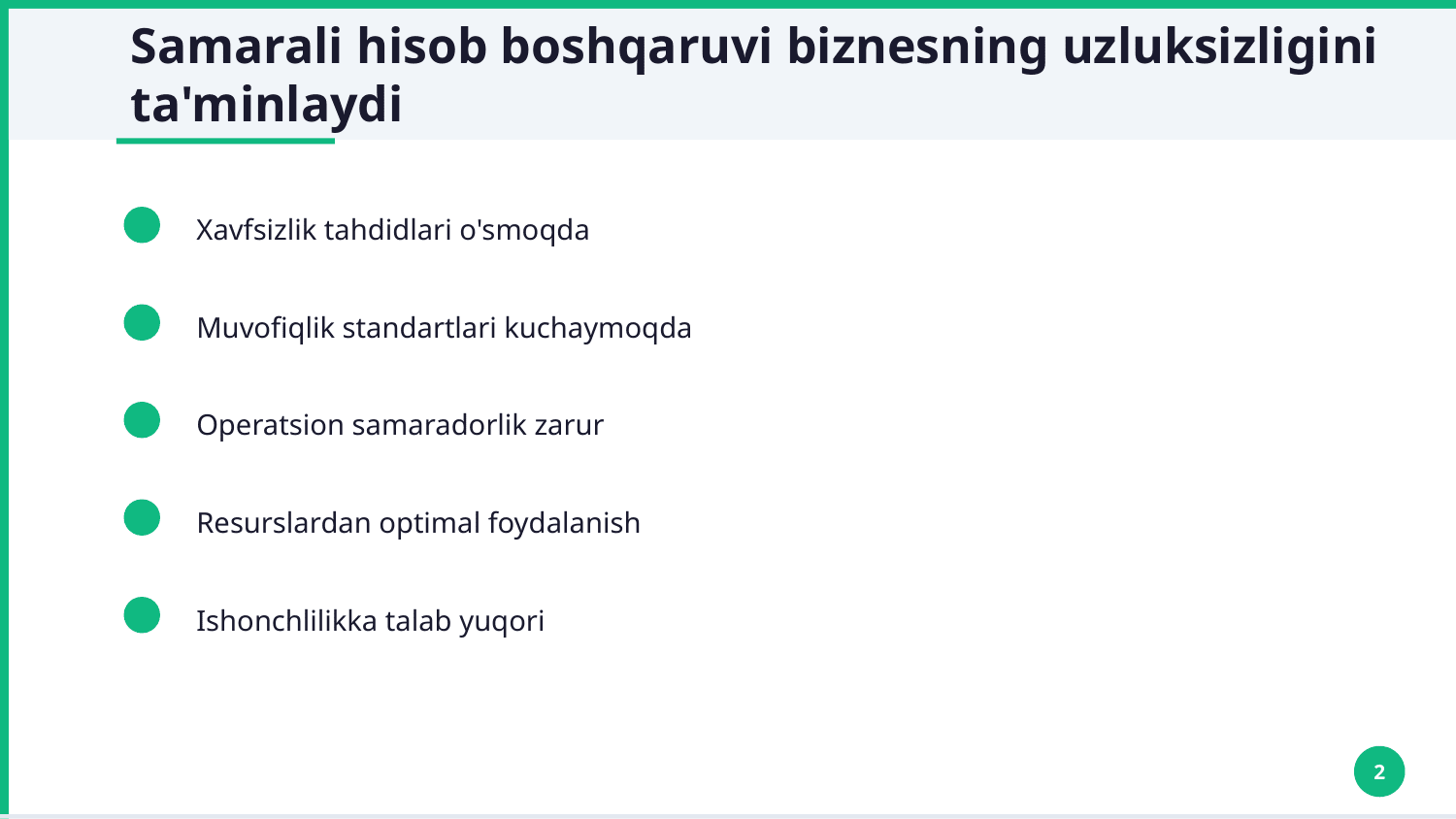 Bulut xizmatlarida hisob boshqarish (masalan, Google yoki Microsoft hisobi) — Slayd 2