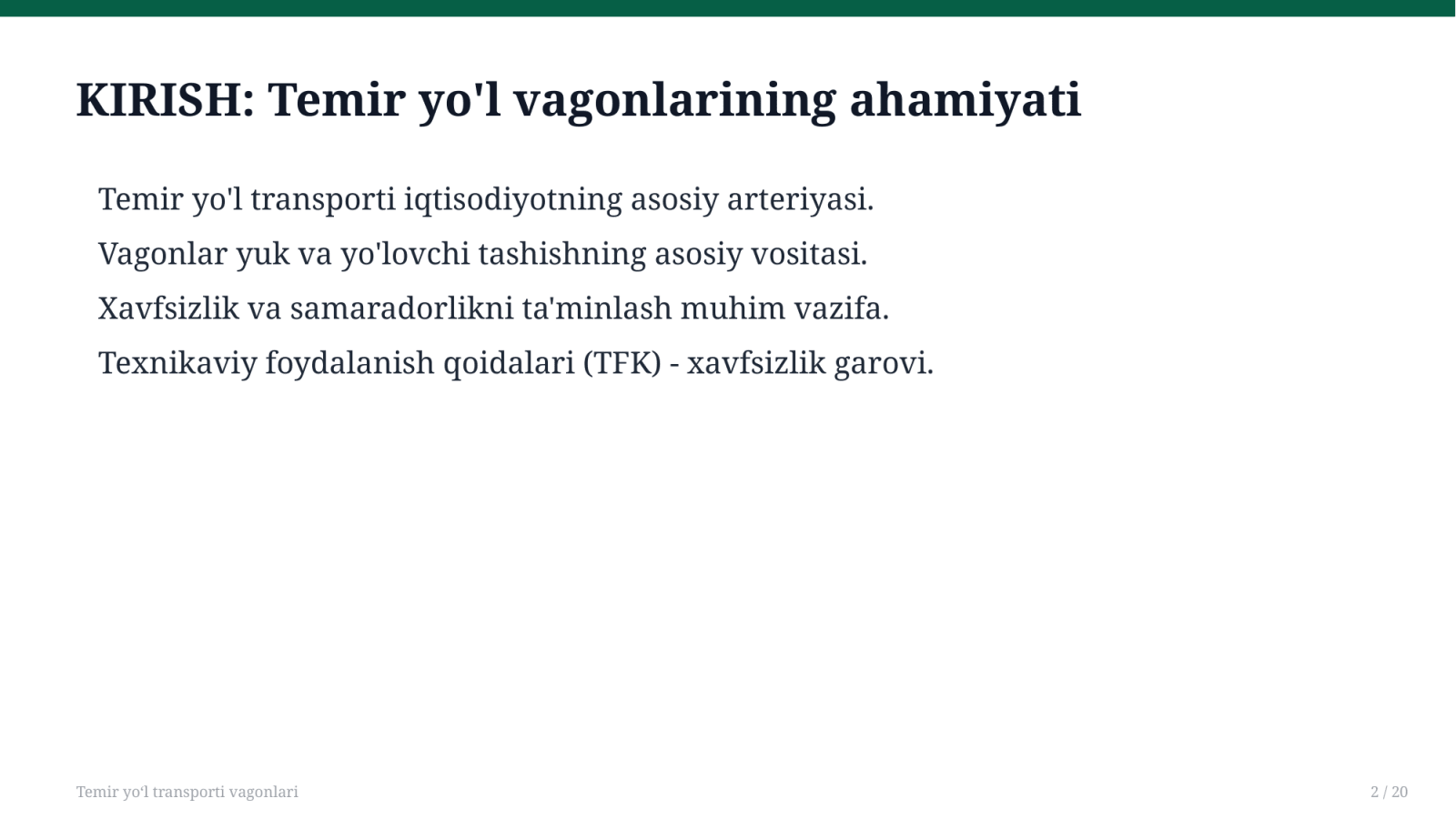 Temir yoʻl transporti vagonlari — Slayd 2