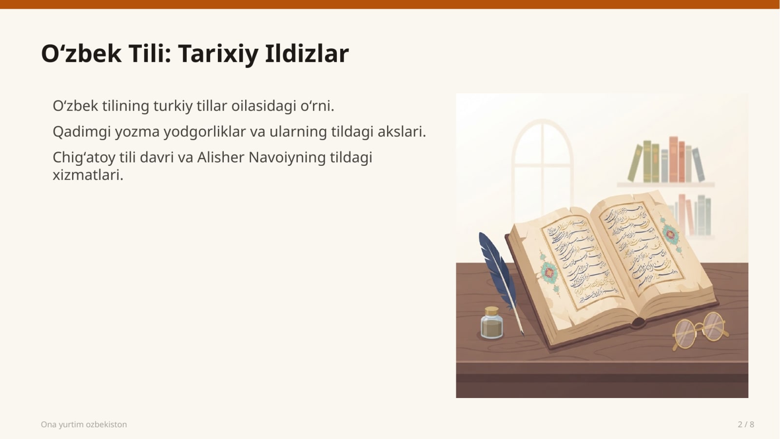 Ona yurtim ozbekiston — Slayd 2