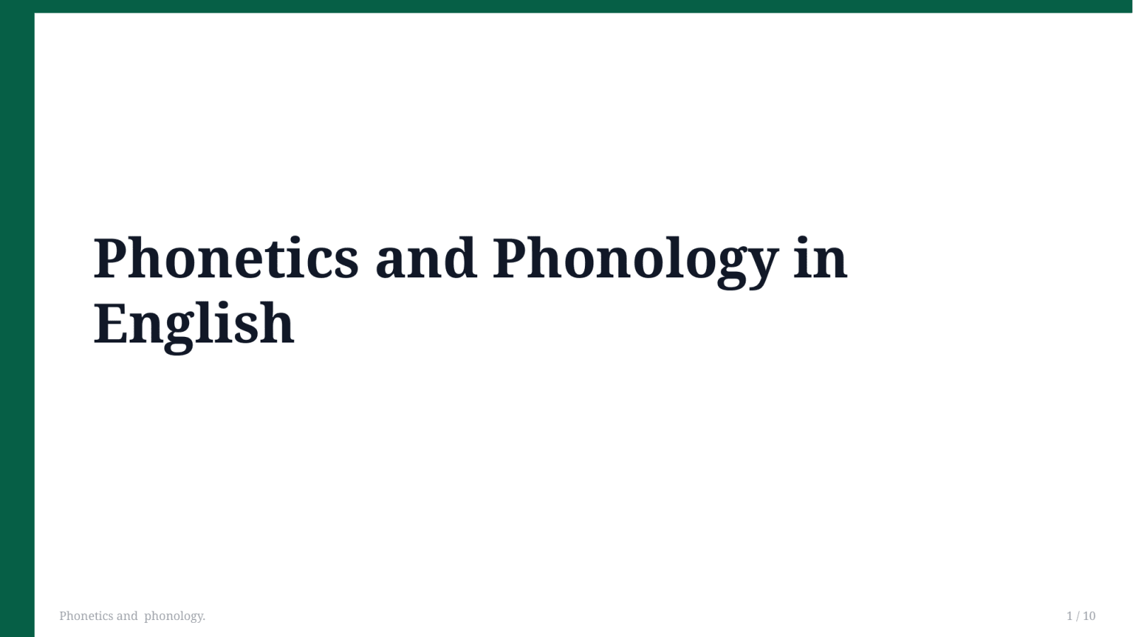 Phonetics and  phonology. — Slayd 1