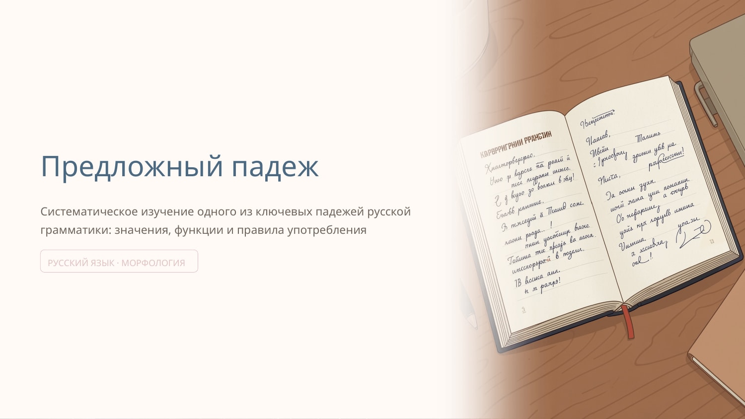 Предложный падеж — Slayd 1
