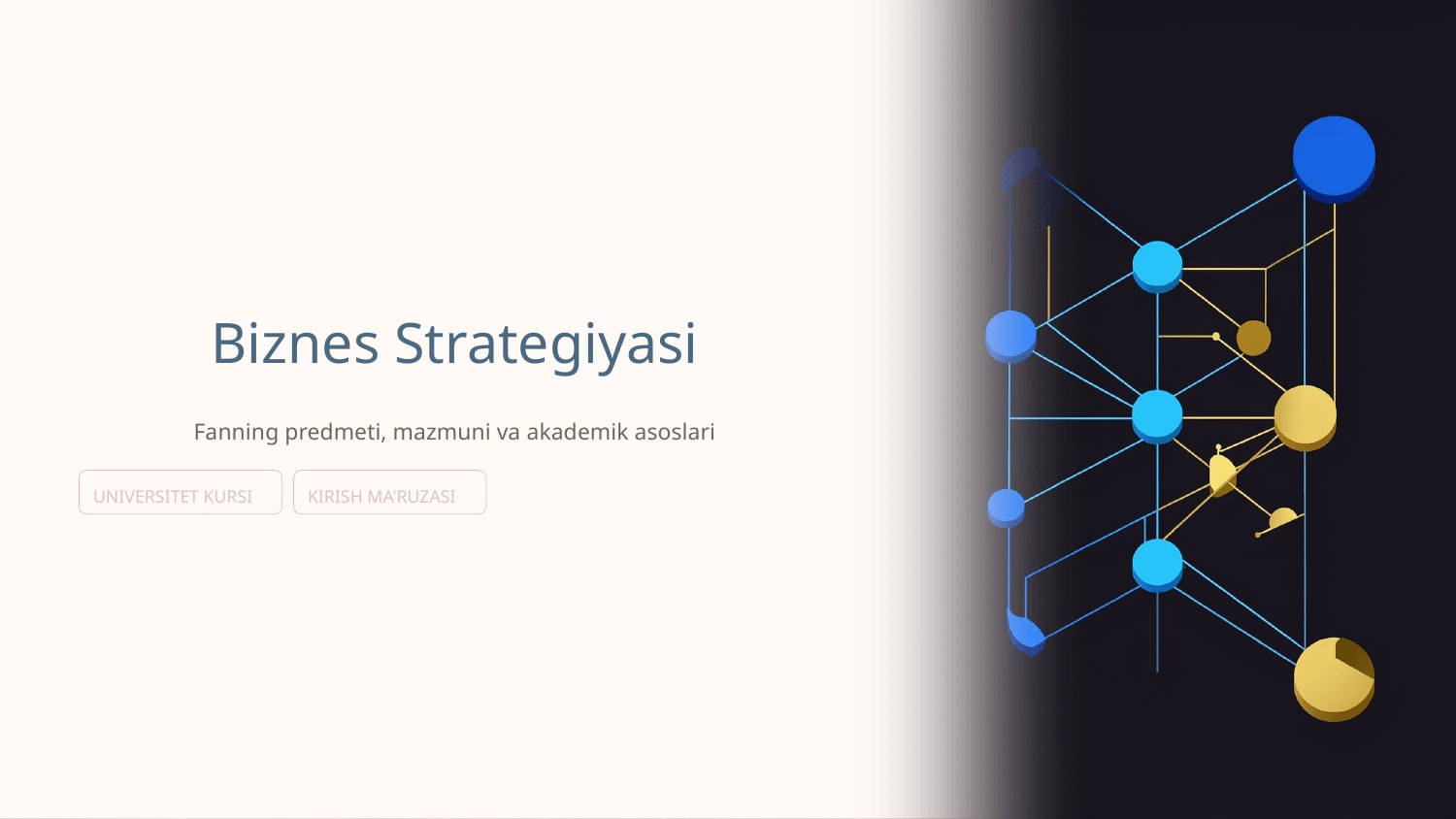 “Biznes strategiyasi” faniing predmeti va mazmuni — Slayd 1